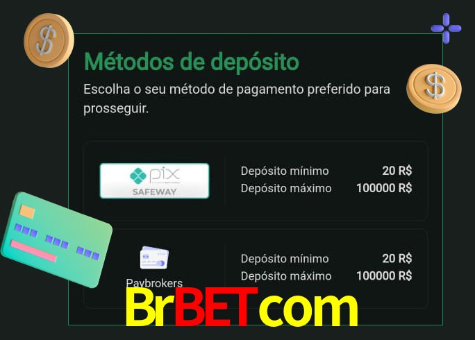 O cassino Brbetcom oferece uma grande variedade de métodos de pagamento